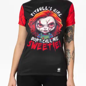 Women Performance T-shirt mesh Sweetie-Chu black