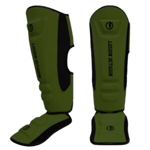 SHIN GUARDS LEGION OCTAGON ENFORCER ARMY GREEN
