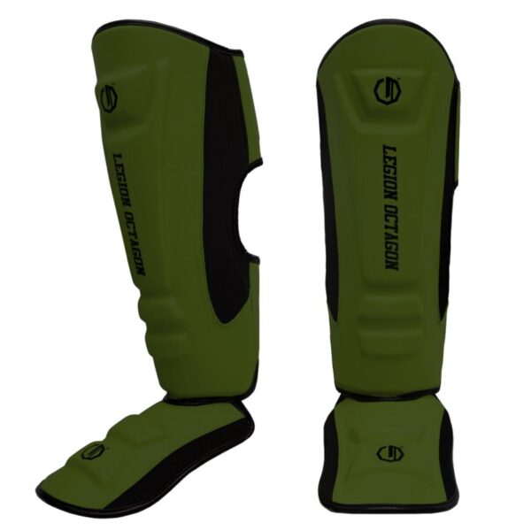 SHIN GUARDS LEGION OCTAGON ENFORCER ARMY GREEN