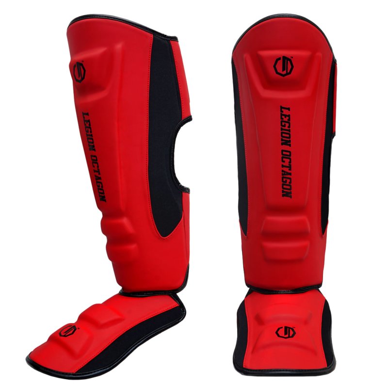 SHIN GUARDS LEGION OCTAGON ENFORCER BURGUNDY: imagen 1