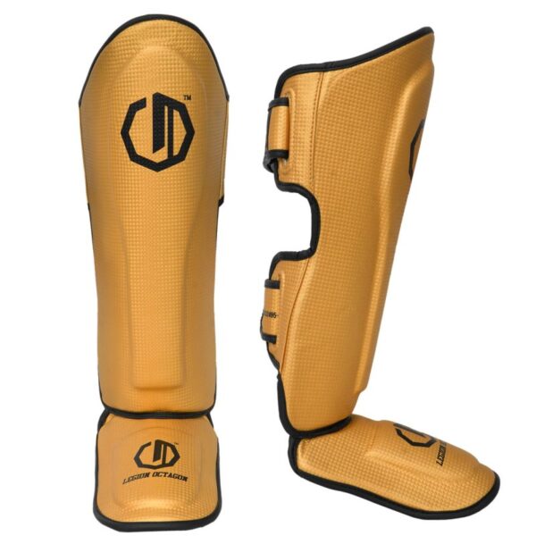 SHIN GUARDS LEGION OCTAGON KEVLAR GOLDEN