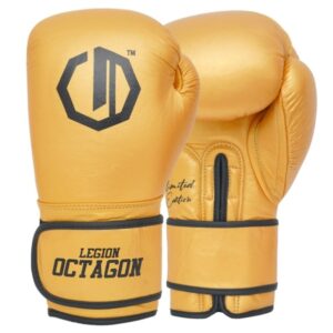 BOXING GLOVES LEGION OCTAGON LIMITED EDITION LEATHER GOLDEN-BLACK