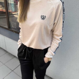 SKLEP FURIA Chandal femenino terciopelo beige-negro