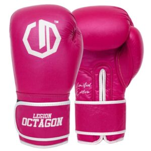 BOXING GLOVES LEGION OCTAGON LIMITED EDITION LEATHER PURPLE-SILVER