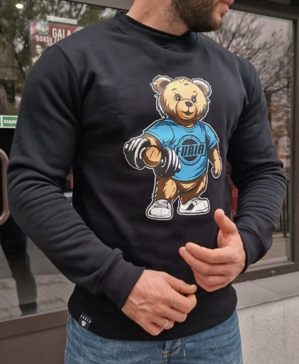 SKLEP FURIA Sudadera negra TEDDY