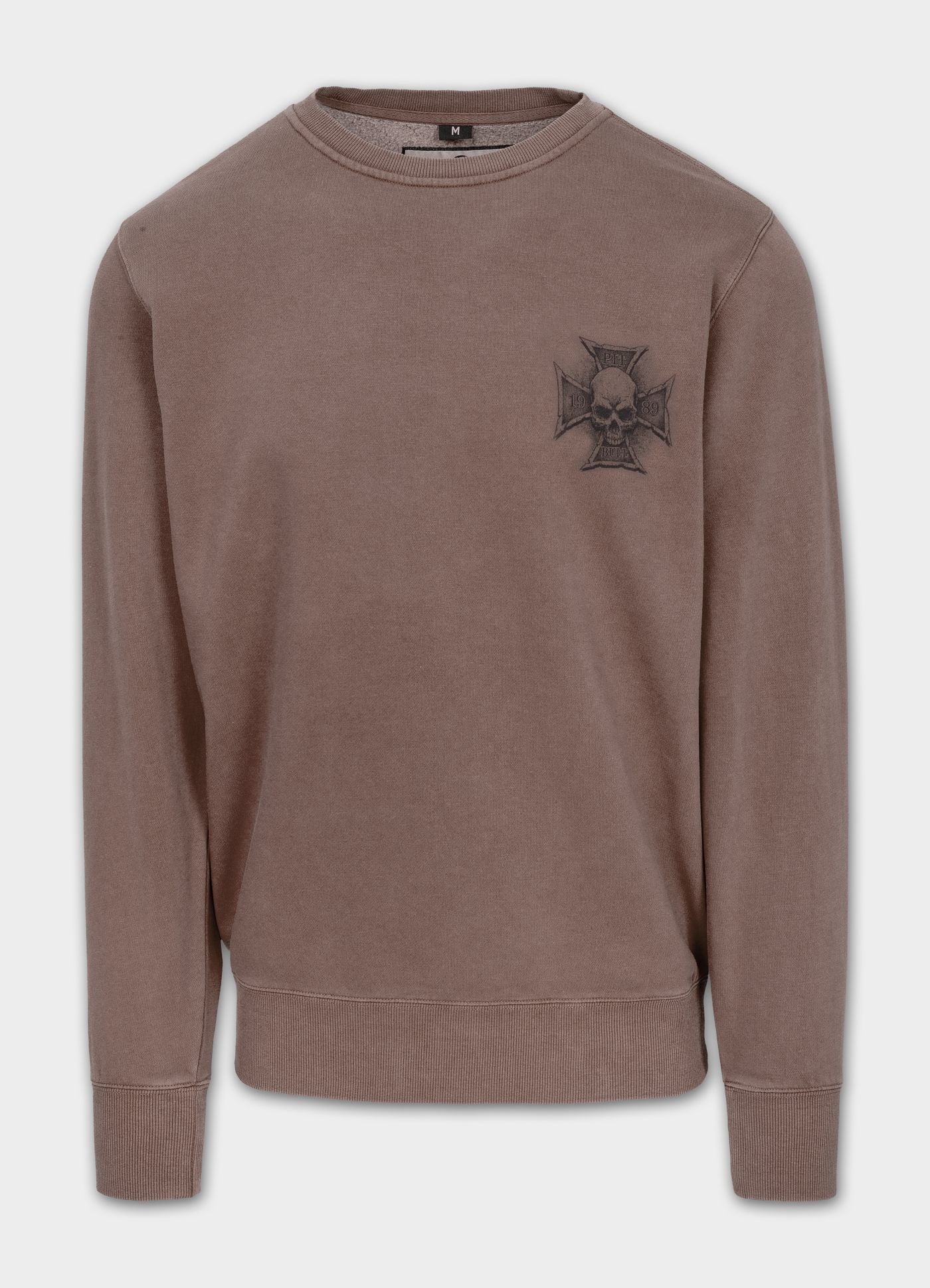 BITE ME CREWNECK SWEATSHIRT WASHED BURGUNDY: imagen 1