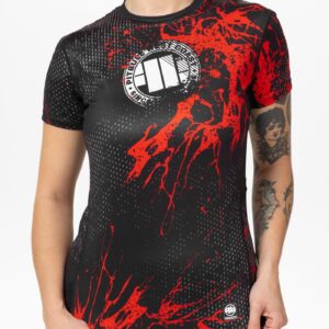 Women Performance T-shirt mesh Blood Dog Black