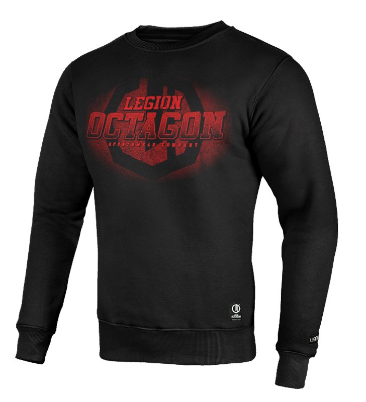 Legion Octagon Bluza CONQUEST black/red bez kaptura: imagen 2