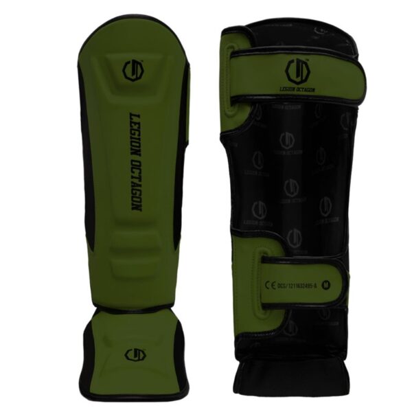 SHIN GUARDS LEGION OCTAGON ENFORCER ARMY GREEN