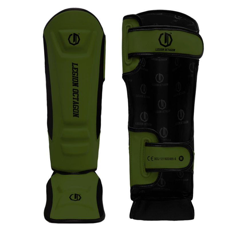 SHIN GUARDS LEGION OCTAGON ENFORCER ARMY GREEN: imagen 2