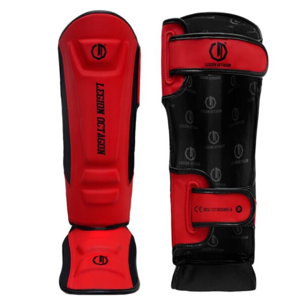 SHIN GUARDS LEGION OCTAGON ENFORCER BURGUNDY