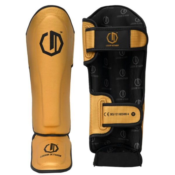 SHIN GUARDS LEGION OCTAGON KEVLAR GOLDEN