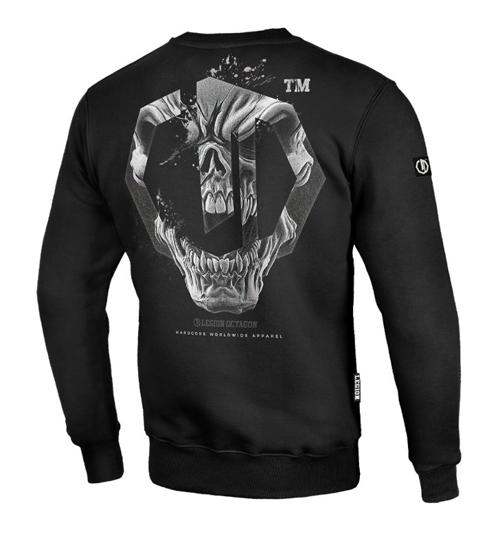 Legion Octagon Bluza SKULL black bez kaptura: imagen 2