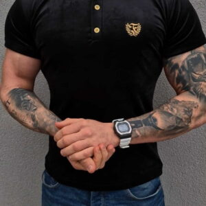 SKLEP FURIA Polo terciopelo negro: imagen 2