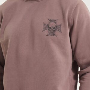 BITE ME CREWNECK SWEATSHIRT WASHED BURGUNDY: imagen 2