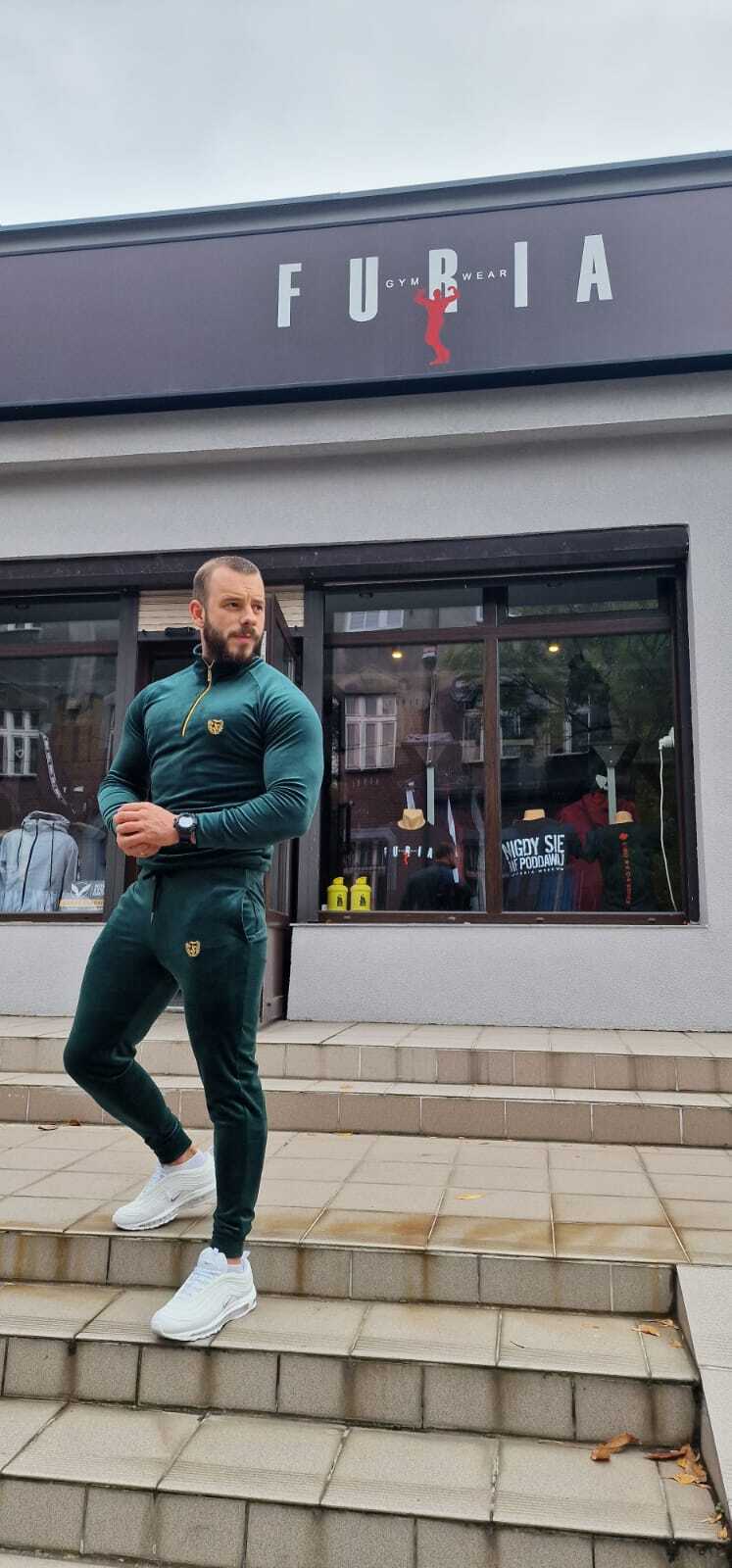 SKLEP FURIA Chandal terciopelo verde: imagen 3