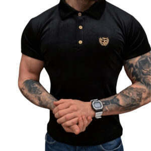 SKLEP FURIA Polo terciopelo negro: imagen 3