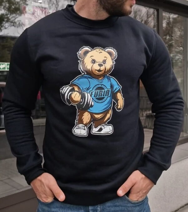 SKLEP FURIA Sudadera negra TEDDY