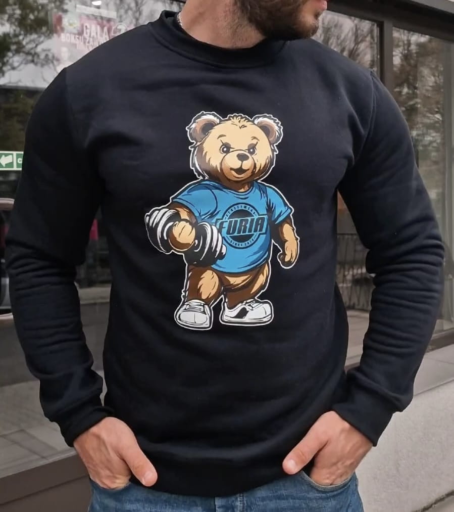 SKLEP FURIA Sudadera negra TEDDY: imagen 3