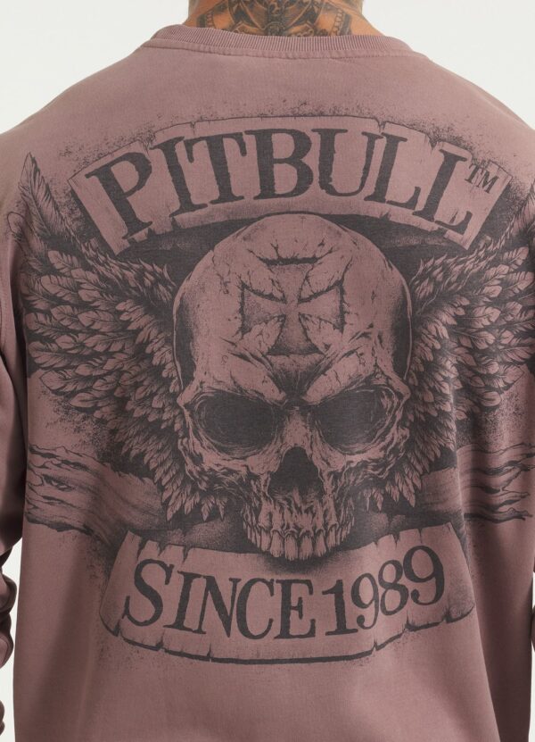 BITE ME CREWNECK SWEATSHIRT WASHED BURGUNDY