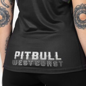 Women Performance T-shirt mesh santa muerte black: imagen 3