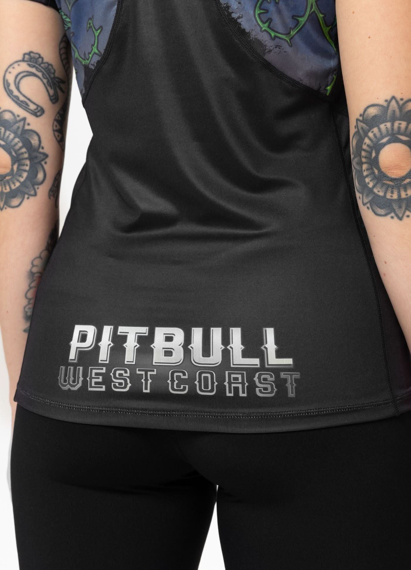 Women Performance T-shirt mesh santa muerte black: imagen 3