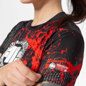 Women Performance T-shirt mesh Blood Dog Black: imagen 4