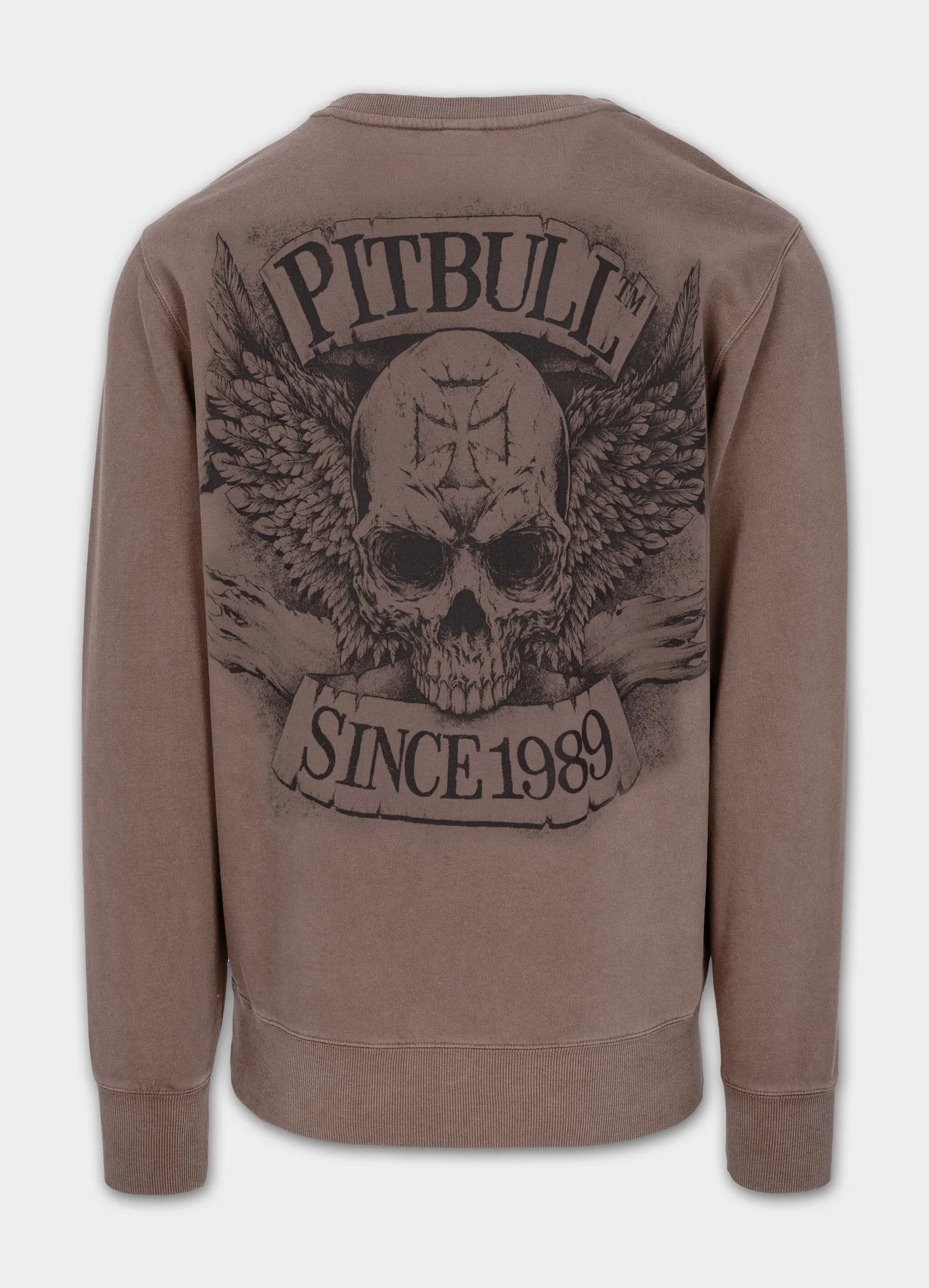 BITE ME CREWNECK SWEATSHIRT WASHED BURGUNDY: imagen 4